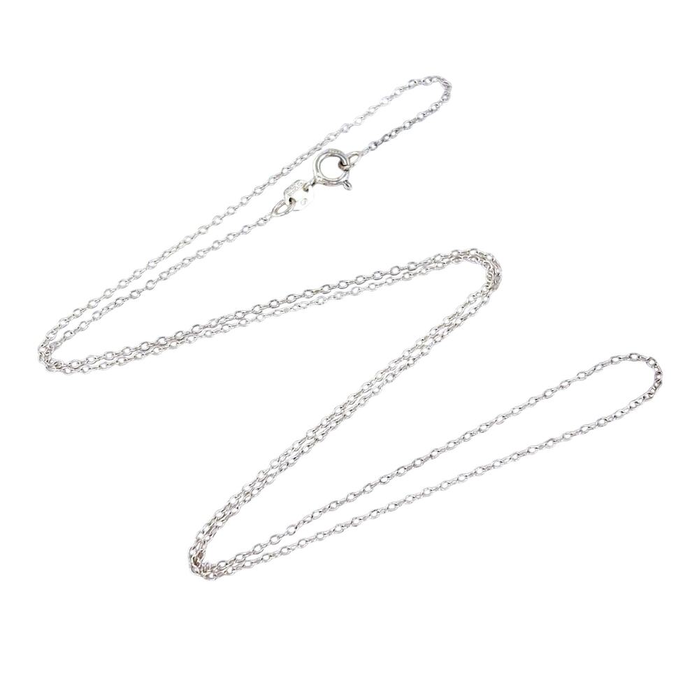 Vintage Sterling Silver 925 Cable Chain Necklace 19"